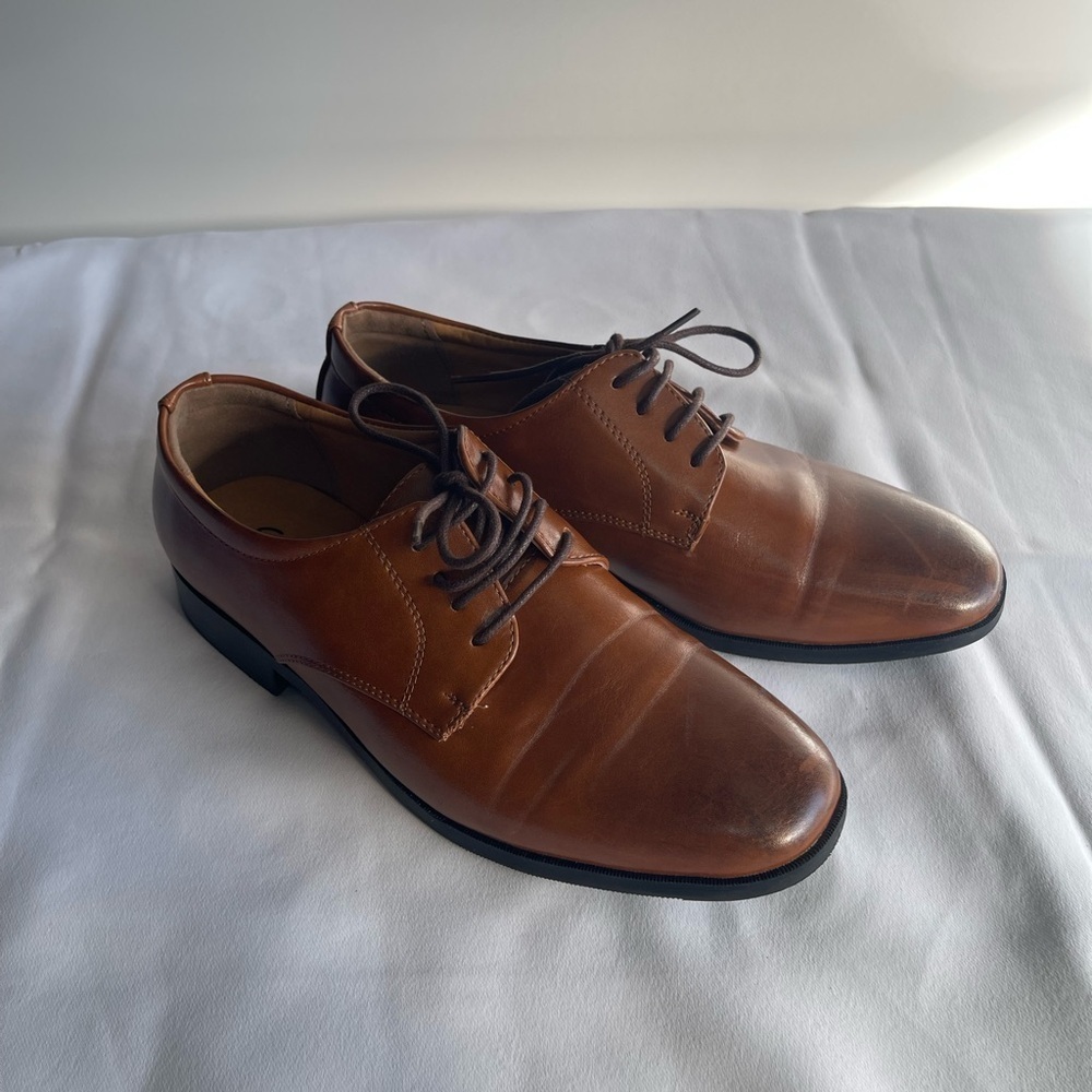 Brown Kids Oxfords - Picture 9 of 10